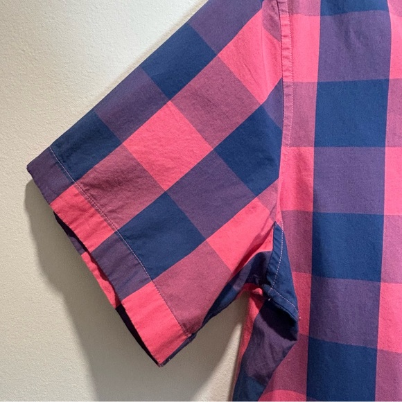Vineyard Vines Men’s Button Down Preppy Pink Blue Plaid Slim Fit Shirt - Medium - Picture 4 of 11
